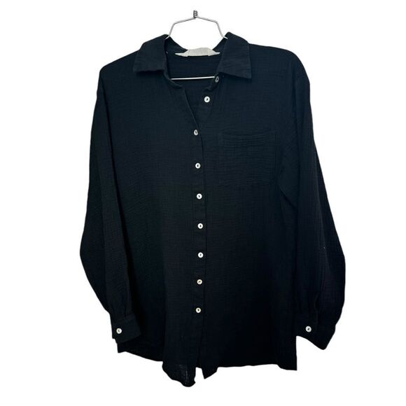 Citrine HAMPTON SHIRT in black (gauze) Size small - Picture 4 of 7